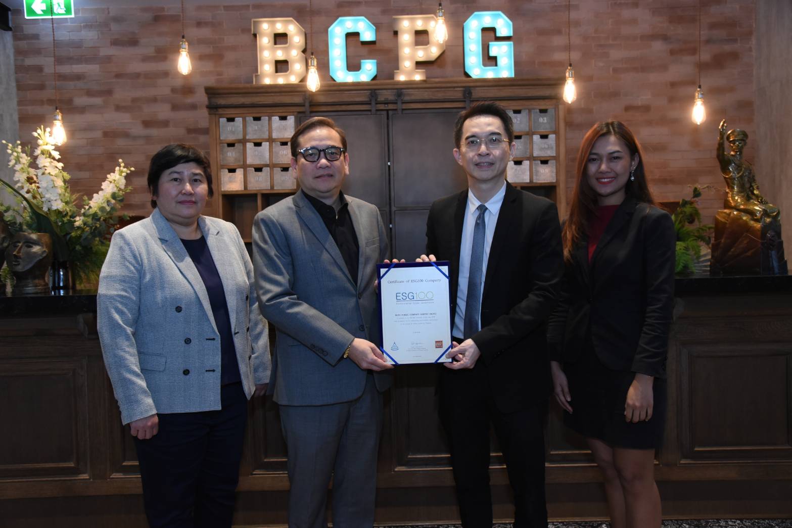 BCPG ติดอันดับหุ้นยั่งยืน ESG 100 ปี 2561