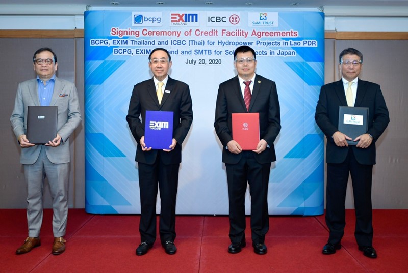 EXIM BANK ไอซีบีซี และซูมิโตโมฯ มั่นใจ ร่วมสนับสนุนบีซีพีจี พัฒนาโครงการโรงไฟฟ้าพลังน้ำใน สปป. ลาว และโรงไฟฟ้าพลังงานแสงอาทิตย์ในญี่ปุ่น