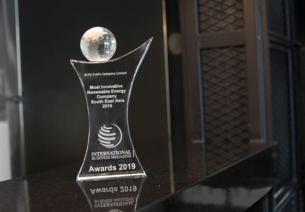 รางวัล Most Innovative Renewable Energy Company – South East Asia 2019