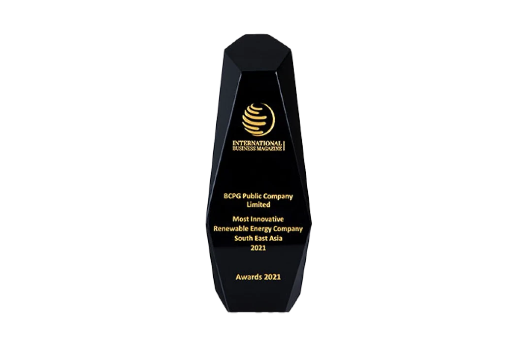 รางวัล International Business Magazine Award 2021: Most Innovative Renewable Energy Company South East Asia 2021